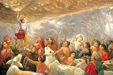 Krishna Govardhan Parvat Story in Hindi | कृष्ण भगवान ने गोवर्धन पर्वत ...