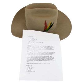 Governor Ronald Reagan Owned Custom Made Stetson Cowboy Hat