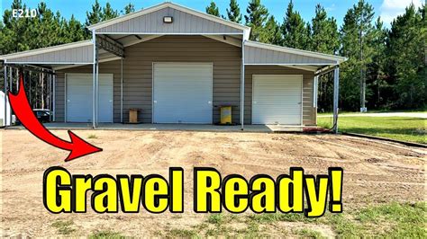 DIY Gravel/Rock Driveway Project for Our DREAM Workshop! - YouTube