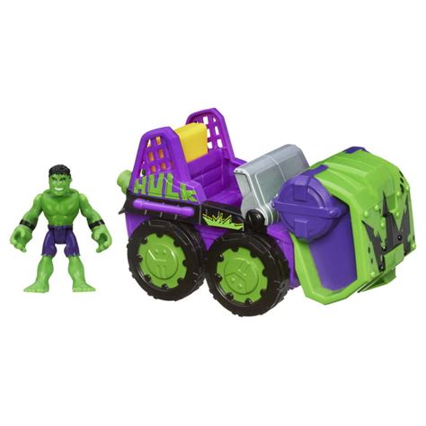 Marvel Super Hero Adventures Playskool Heroes Smash Mobile with Hulk - Walmart.com - Walmart.com