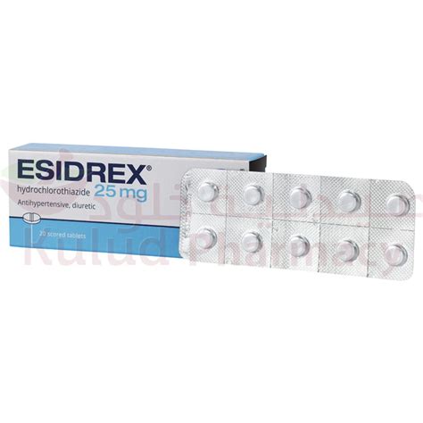 Esidrex Tablet 25 Mg 20 Tab | Kulud Pharmacy