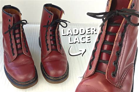 How To Ladder Lace Doc Martens (And Other Boots) - Wearably Weird