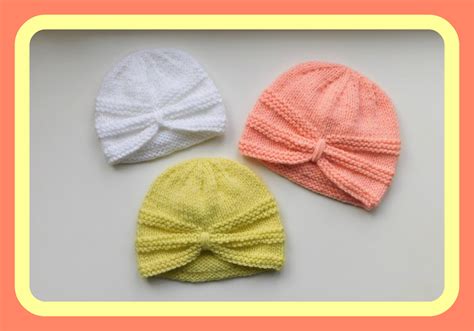 Marianna's Lazy Daisy Days: Karina Baby Turban Hat