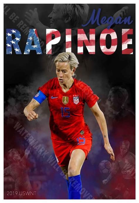 U.S. World Cup Soccer Star Megan Rapinoe 13"x19" Commemorative Poster ...