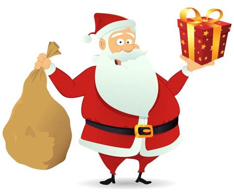 Santa Delivery 262875 Vector Art at Vecteezy