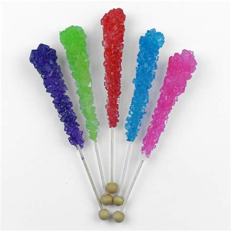 Assorted Rock Candy Sticks, 3 pops - Wockenfuss Candies