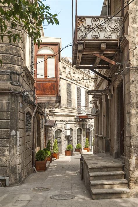 Architecture in Baku Azerbaijan Stock Photo - Image of homes ...