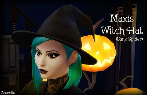 ameranthe: “ Maxis Witch Hat (Sans Spider) A simple mesh edit of the EA/Maxis witch hat, without ...