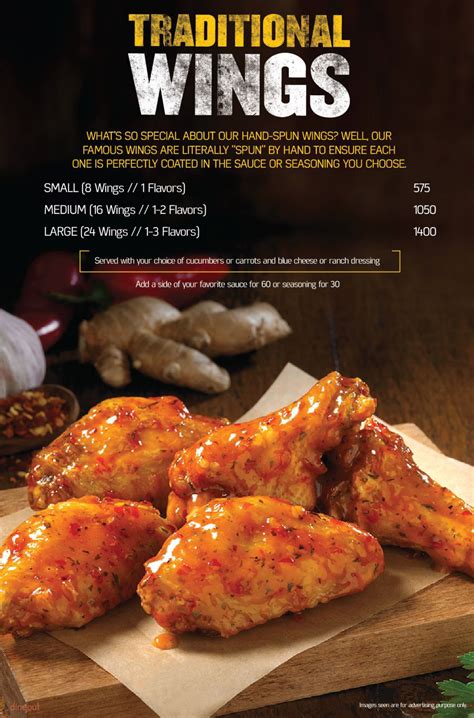 Menu of Buffalo Wild Wings, Jubilee Hills, Hyderabad | Dineout