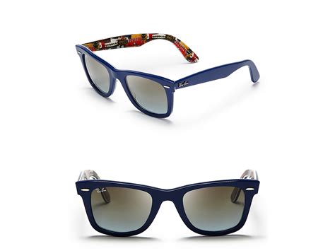 Ray-Ban Inside Guitar Printed Wayfarer Sunglasses in Blue for Men - Lyst