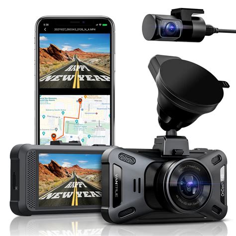 Buy VANTRUE WiFi Dual Dash Cam X4S DUO, 4K + 1080P Front and Rear Dashcam For Cars, 60FPS Dash ...