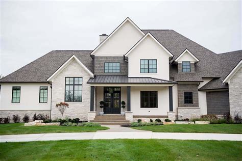 Traditional meets contemporary in this refreshing family home in Indiana | House exterior, House ...