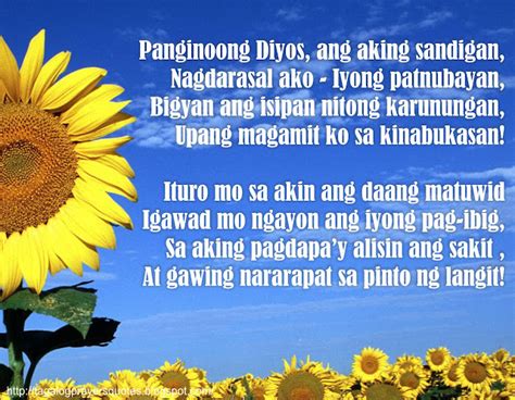 Tagalog Prayers and Christian Quotes: Tagalog Prayers for Students