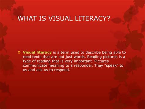 PPT - VISUAL LITERACY PowerPoint Presentation, free download - ID:2578192