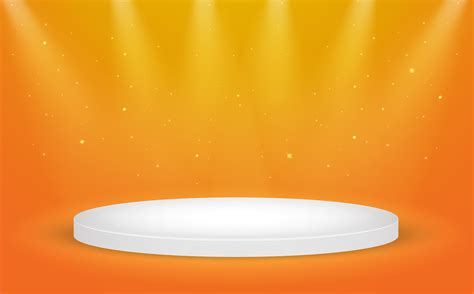 White Round Winner Podium on Orange 957747 Vector Art at Vecteezy