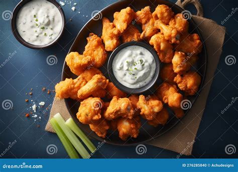 A Platter of Hot and Spicy Buffalo Wings Stock Illustration ...