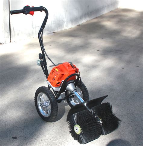 WALK BEHIND 52CC GAS POWER BROOM SWEEPER CLEANER DRIVEWAY ARTIFICIAL GRASS SNOW – EconoSuperStore