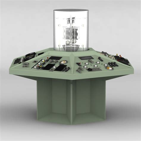 This is a model of the TARDIS console from the BBC TV show Doctor Who ...