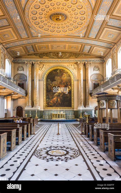 The Chapel at the Old Royal Naval College, Greenwich, London was ...