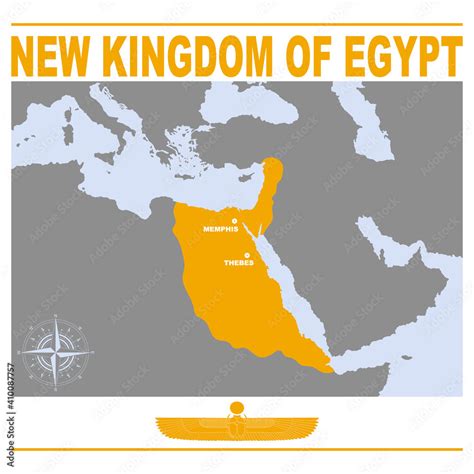 vector map of the New Kingdom of Egypt for your project Stock Vector ...