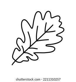 Oak Leaf Outline Printable