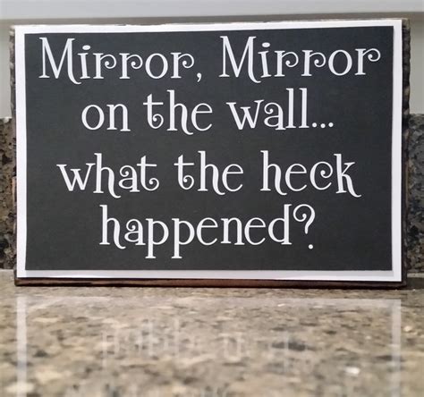 Black and White Mirror Mirror on the Wall Funny Vinyl Quote on - Etsy