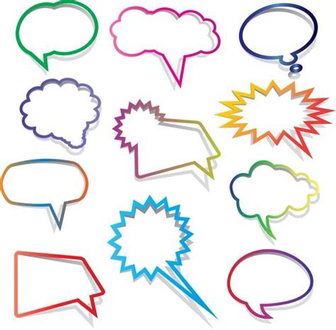 Speech bubbles collection 237052 Vector Art at Vecteezy