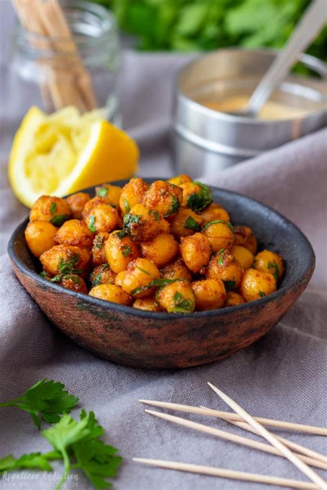 Pan Fried Chickpeas Recipe - Appetizer Addiction