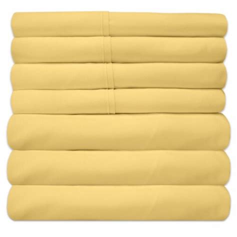 Sweet Home Collection | 7-Piece Solid Bushed 100% Microfiber Sheets ...