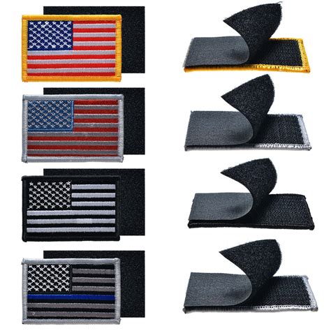 Tactical USA Flag Embroidered Patch 4PCS | AGPTEK