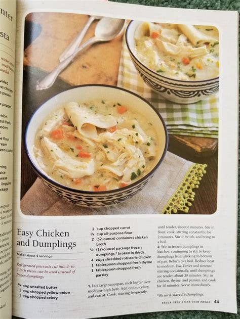 Paula Deen's Easy Chicken & Dumplings | Chicken recipes, Meat recipes, Stuffed peppers