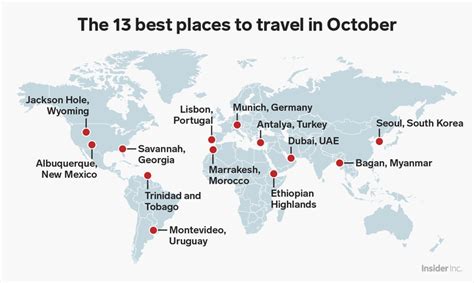 The 13 best places to visit in October for every type of traveler ...