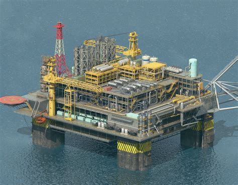 3d Oil Rig Platform