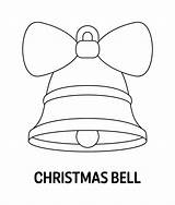 Coloring page With Christmas Bell For Kids 12748273 Vector Art At Vecteezy sketch template