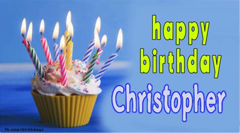 Happy Birthday Christopher Gif