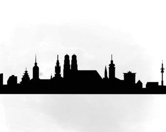 Munich Skyline Silhouette at GetDrawings | Free download