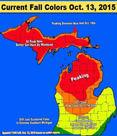 Michigan Fall Color Map | Hot Sex Picture