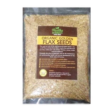 Jual Organic Golden Flaxseed Flax Seeds Seed Biji Rami Organik 500 gram ...