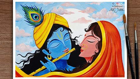 Radha Krishna Drawing Easy