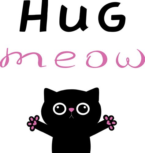 Cat Hug Vector Art, Icons, and Graphics for Free Download