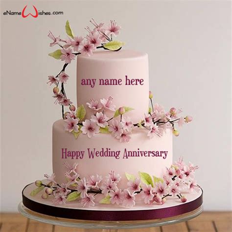 Free Wedding Anniversary Wishes with Name Edit - Name Birthday Cakes ...