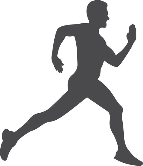 The man running silhouette PNG 22110121 PNG