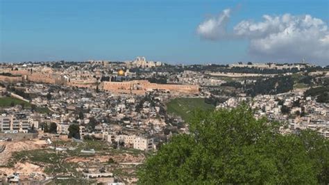 Jerusalem Old City Golden Dome Aerial Stock Footage Video (100% Royalty ...