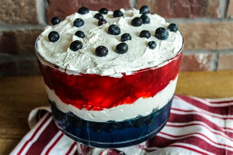 Patriotic Gelatin Fruit Salad Recipe