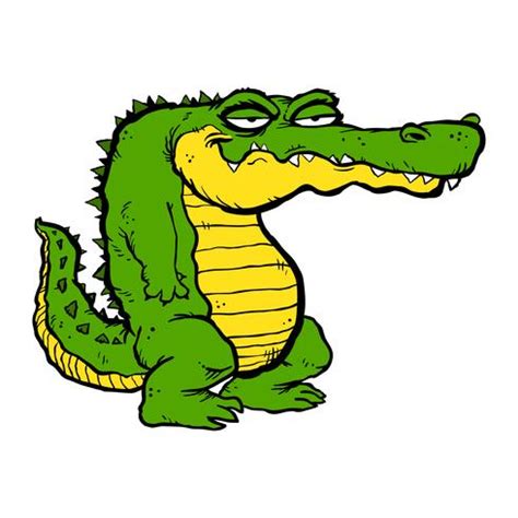 Alligator cartoon illustration 546157 Vector Art at Vecteezy