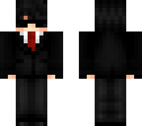 Black suit and glasses | Minecraft Skin