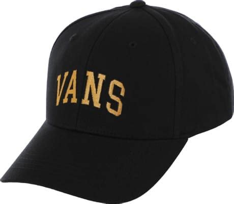 Vans Logo Structured Jockey Snapback Hat - black | Tactics