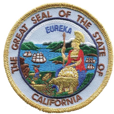 CALIFORNIA state seal uniform or souvenir embroidered patch