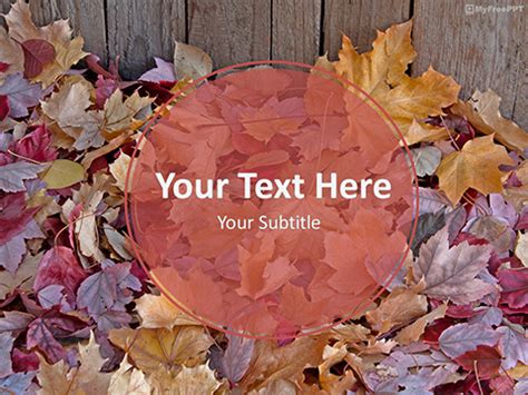 Free Autumn Season Leaves PowerPoint Template - Download Free PowerPoint PPT