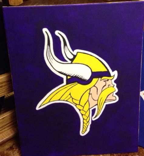 Minnesota Vikings canvas painting | Painting inspiration, Painting ...